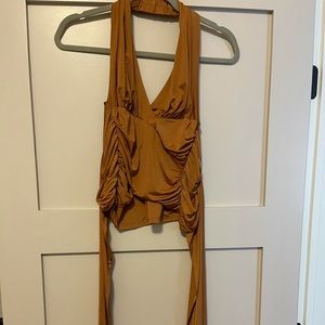 Arden B. halter wrap top